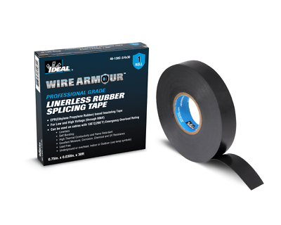 Ideal 46-130C-3/4X30 Linerless Rubber Tape, 3/4"
