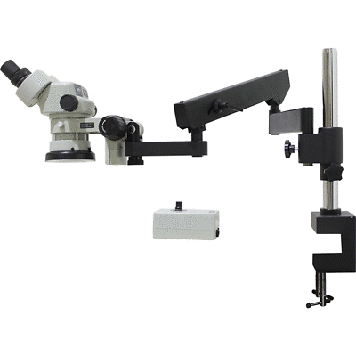Aven SPZ-50-209-550-PCL Zoom Microscope [6.7x - 50x] Articulating Arm Stand