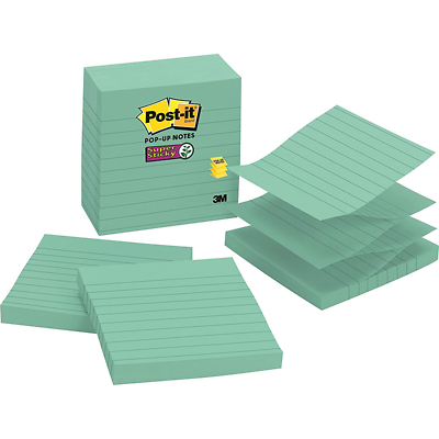 Post-it Super Sticky Pop-up Notes R440-WASS, 4 in x 4 in (101 mm x 101 mm)