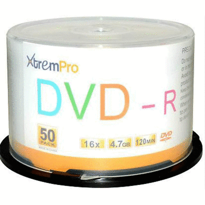 Bytecc XtremPro DVD-R 16X 4.7GB 120Min DVD 50 Pack 11032