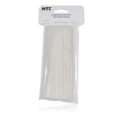 NTE Electronics 47-20706-CL Heat Shrink 3/8" Dia Thin Wall Clear 6" Length 15pcs