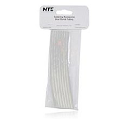NTE Electronics 47-25006-CL Heat Shrink 1/8" Dia W/adhesive CLR 6" Length 8pcs