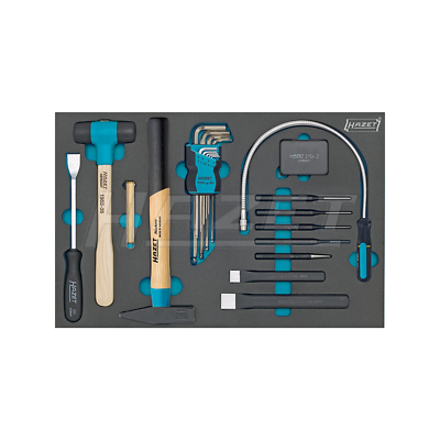 Hazet 163-60/22 Tool set, hex-head wrenches, various tools
