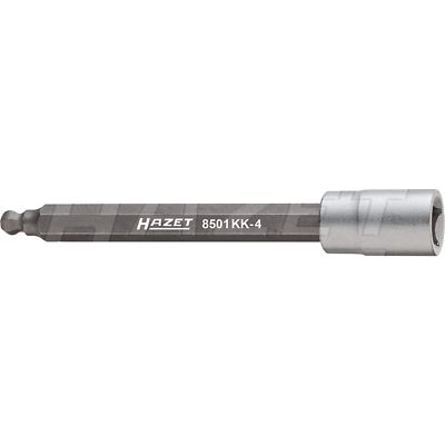 Hazet 8501KK-4 Hollow 6.3mm (1/4") Hexagon 4-4 Screwdriver Socket w/ Ball Head