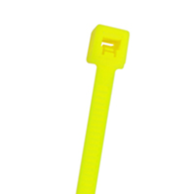 NTE Electronics 04-115013 CABLE TIE 50 LB. STD 11.2 FLUORESCENT YELLOW 100/BAG