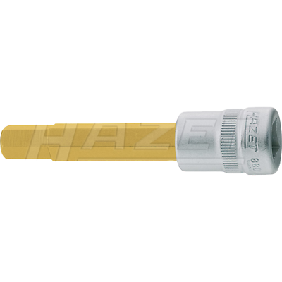 Hazet 8801-7 10mm (3/8") Hexagon 7-7 Profile TiN Screwdriver Socket