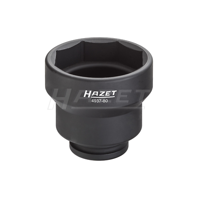 Hazet 4937-80 Commercial vehicle axle nut socket 80mm 8 pt