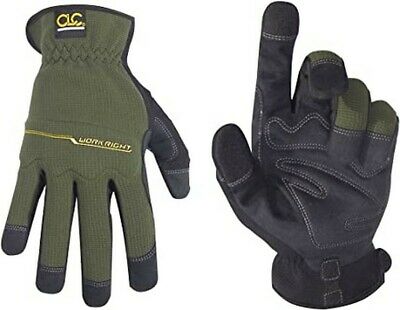 Custom Leathercraft 123L Workright - Work Gloves (Flexible Handle)