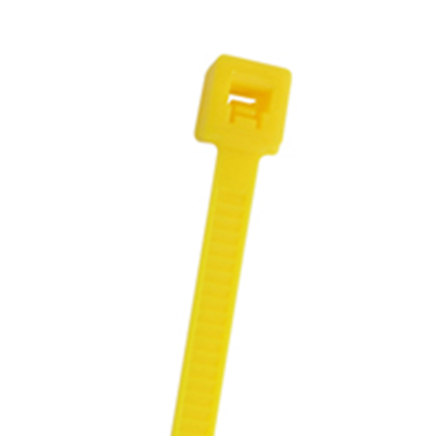 NTE Electronics 04-14504 CABLE TIE 50 LB. STANDARD 14.5" YELLOW 100/BAG