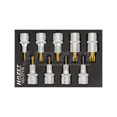 Hazet 163-271/9  TORX® screwdriver socket set