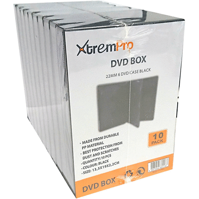 XtremPro 6 CD DVD Blu-ray Jewel Storage Replacement Case 11084