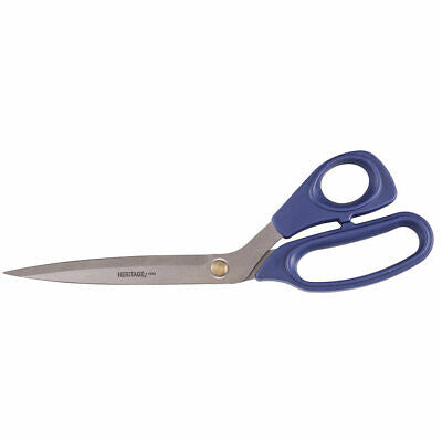 Heritage Cutlery 7312 12'' SS Bent Trimmer / Extra Large Plastic Ambidextrous