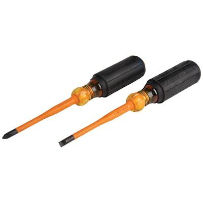 Klein Tools 33732INS Screwdriver Set Slim-Tip Insulated Phillips and Cabinet Tip