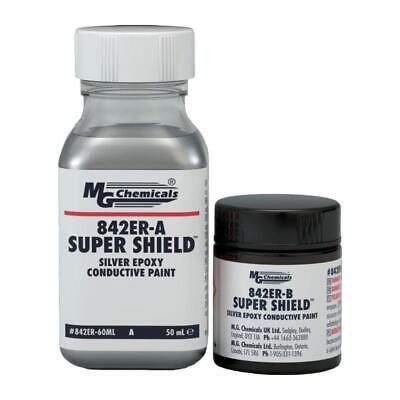 MG Chemicals 842ER-60mL SUPER SHIELD Silver Epoxy Conductive Coating