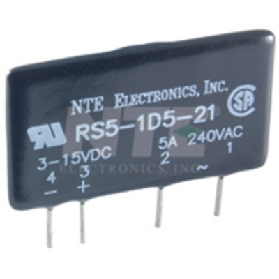 NTE Electronics RS5-1D5-21 RELAY-SOLID STATE 5 AMP 280VAC OUTPUT SPST-NO