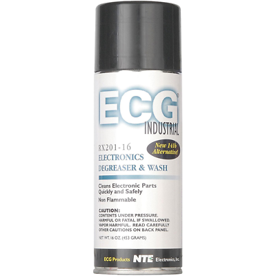 NTE Electronics RX201-16 ELECTRONICS DEGREASER AND WASH 16-OZ