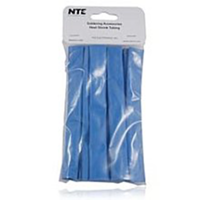 NTE Electronics 47-20806-BL Heat Shrink 1/2" Dia Thin Wall Blue 6" Length 12pcs