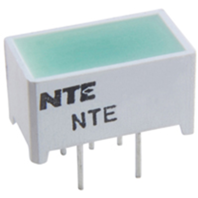 NTE Electronics NTE3181 LED Green 12.7mm X 6.35mm Rectangular