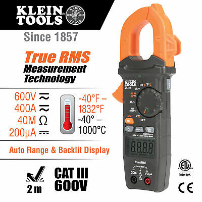 Klein Tools CL320 HVAC Digital Clamp Meter, AC Auto-Ranging 400 Amp