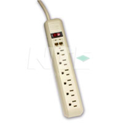 NTE Electronics EMF-65A 6-OUTLET W/INDICATOR + PHONE LINE PROTECTION