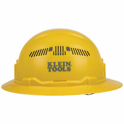 Klein Tools 60262 Hard Hat, Vented, Full Brim, Yellow