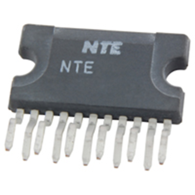NTE Electronics NTE7146 IC - DUAL(12+12W)STEREO AMP VS = 28V TYPICAL 11-LEAD SIP