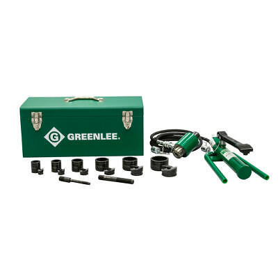 Greenlee 7606SB 11-Ton Hydraulic Knockout Kit with Foot Pump and Slug-Buster®