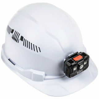 Klein Tools 60113RL Hard Hat, Vented, Cap Style with Rechargeable Headlamp
