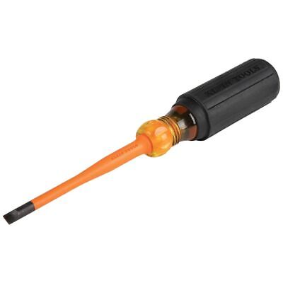 Klein Tools 6924INS Slim-Tip Insulated Screwdriver 1/4-Inch Cabinet 4-Inch Shank