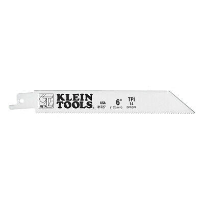 Klein Tools 31727 Reciprocating Saw Blades, 14 TPI, 6-Inch, 5-Pack