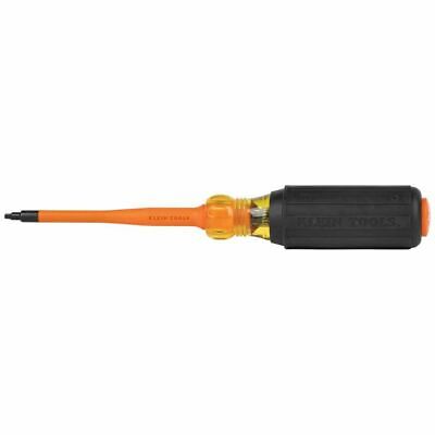 Klein Tools 6984INS Slim-Tip 1000V Insulated Screwdriver, #1 Square, 4-Inch
