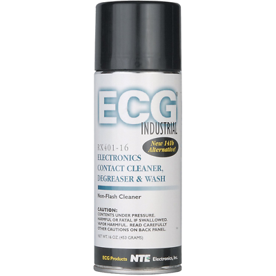NTE Electronics RX401-16 ELECTRONIC CONTACT CLEANER/DEGREASER/WASH 16-OZ