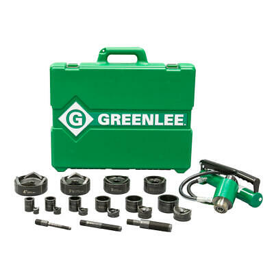 Greenlee 7310 11-Ton Hydraulic Knockout Kit with Hand Pump, 1/2" - 4"