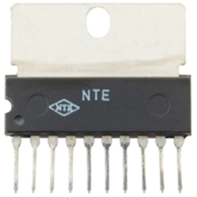 NTE Electronics NTE1166 HYBRID MODULE 5.8 WATT AUDIO POWER AMP 10-LEAD SIP