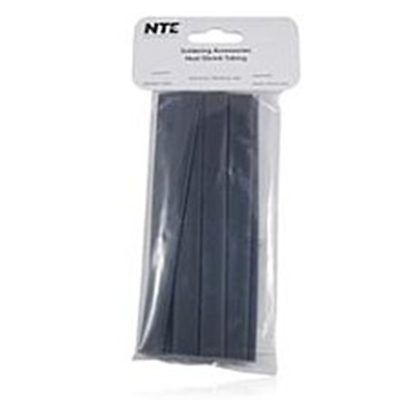 NTE Electronics 47-20706-BK Heat Shrink 3/8" Dia Thin Wall Black 6" Length 15pcs