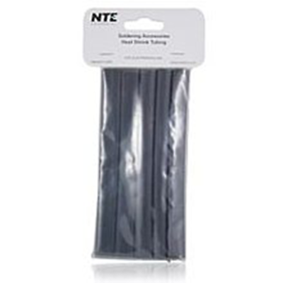 NTE Electronics 47-25306-BK Heat Shrink 3/8 " Dia W/adhesive BLK 6" Length 5pcs