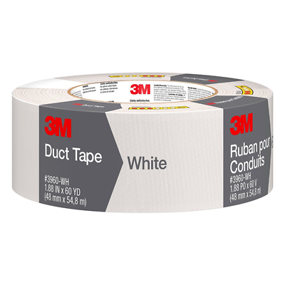 3M White Duct Tape 3960-WH 1.88 in x 60 yd (48 mm x 54,8 m)