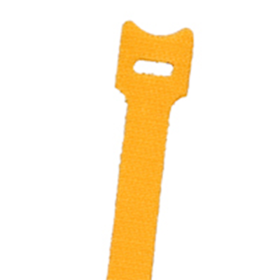 NTE Electronics 04-1040HL4 HOOK/LOOP CABLE TIE 40 LB. 10" YELLOW 10/PACK