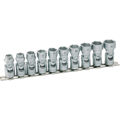 Hazet 880G/10H (6-Point) 10mm (3/8") 10-19 Traction Joint Socket Set