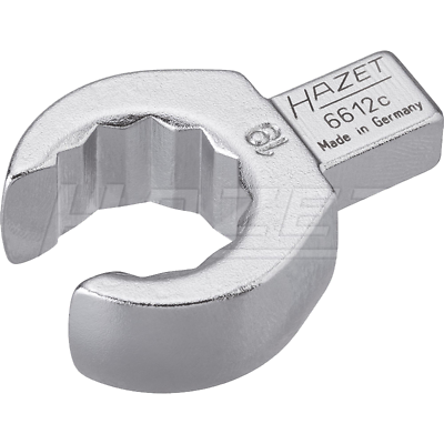 Hazet 6612C-19 9 x 12mm 12-Point 19 Open Insert Box-End Wrench