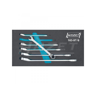 Hazet 163-97/6 Ratcheting combination wrench set
