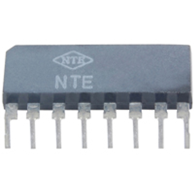 NTE Electronics NTE1659 INTEGRATED CIRCUIT DUAL AF PRE-AMP 8-LEAD SIP VCC=16V MA