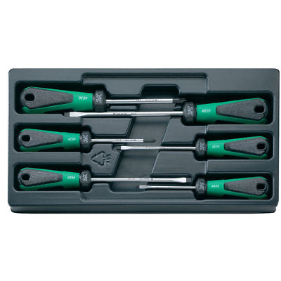 Stahlwille 96489110 4891 3K DRALL 6 pcs Slotted and Phillips Screwdriver Set