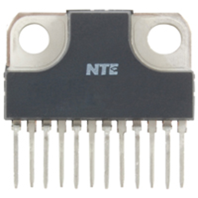 NTE Electronics NTE7068 IC - DUAL AUDIO POWER AMP 13W/CHANNEL 12-LEAD SIP