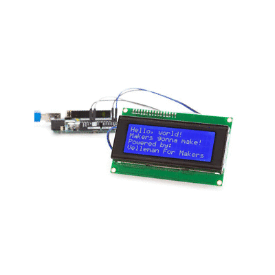Velleman WPI450 20x4 Blue LCD Module