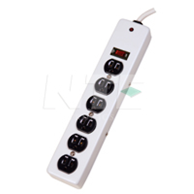 NTE Electronics EMF-63A SURGE PROTECTOR 6 OUTLET METAL CASE 6 FOOT CORD