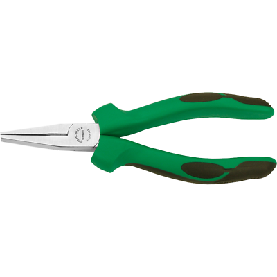 Stahlwille 65095160 6509 Flat Nose Pliers Long w/ Cutter, 160mm, Chrome, Multi-C