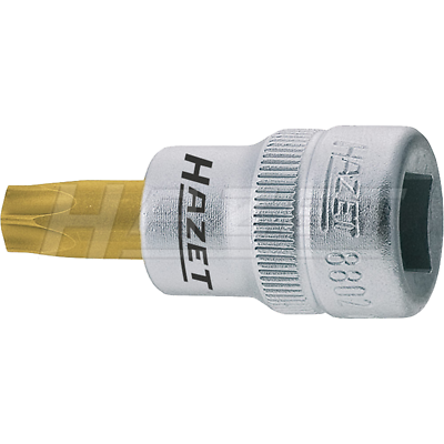 Hazet 8802-T27 TORX® 10mm (3/8") T27 TiN Screwdriver Socket