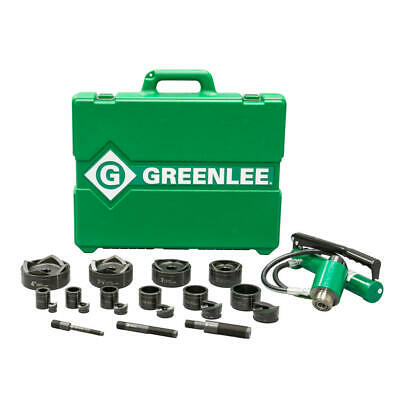 Greenlee 7610SB 11-Ton Hydraulic Knockout Kit with Foot Pump and Slug-Buster®