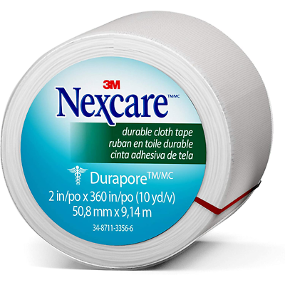 Nexcare Durapore Cloth First Aid Tape, 538-P1, 2 in x 10 yds
